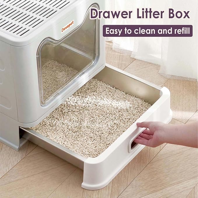 Premium Stainless Steel Foldable Cat Litter Box