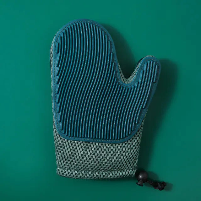 Silicone Massage Gloves and Pet Hair Removal