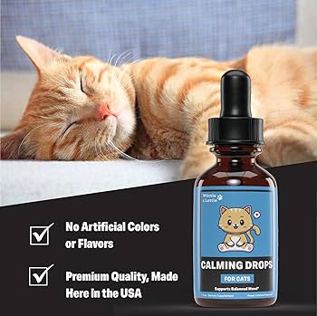 Natural Calming Drops for Cats
