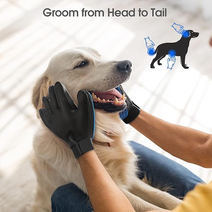Silicone Massage Gloves and Pet Hair Removal