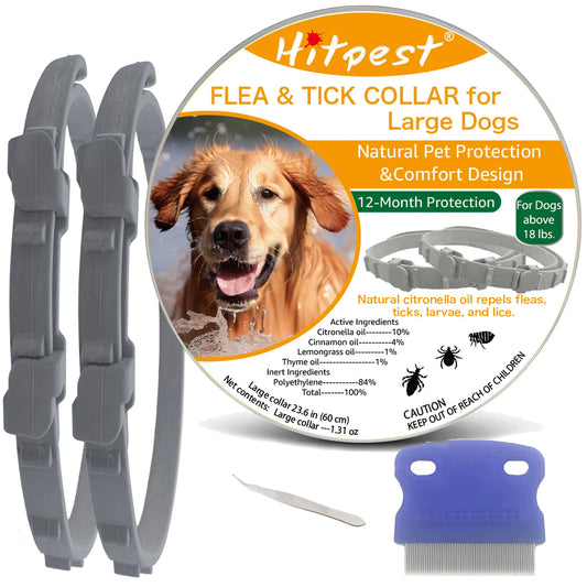 Hitpest Flea and Tick Collar for Large Dog