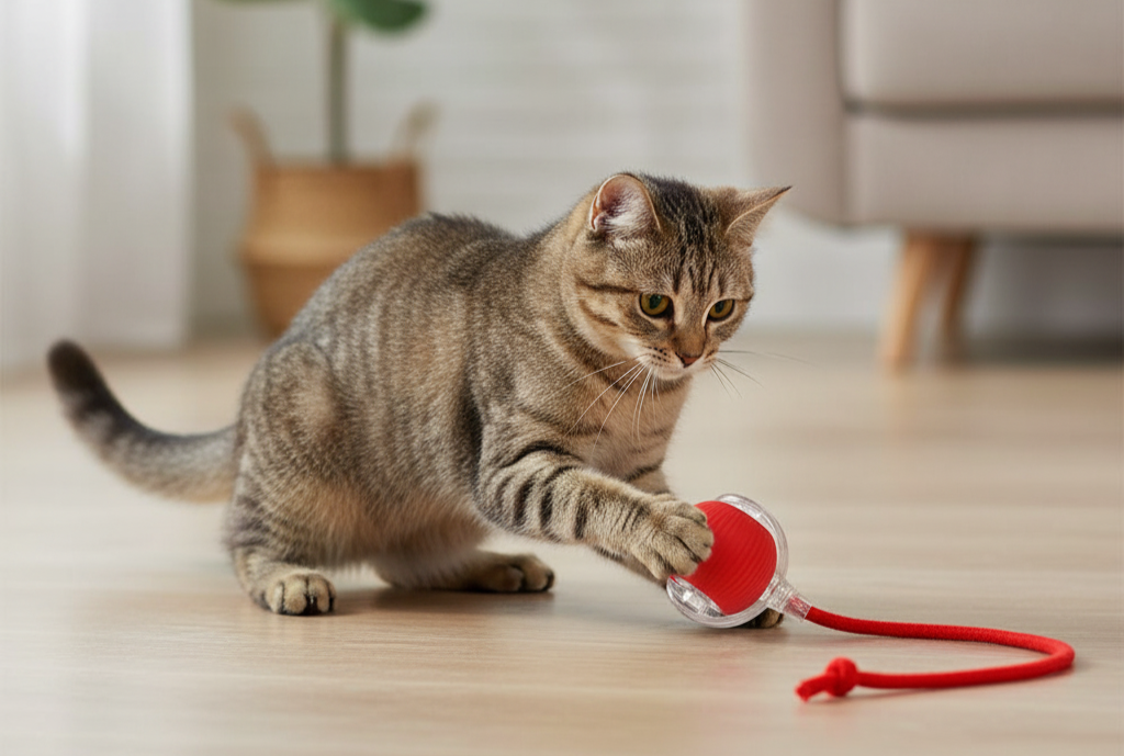 Interactive Cat Ball with Rope