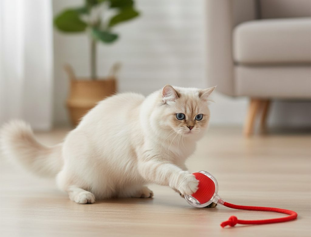 Interactive Cat Ball with Rope