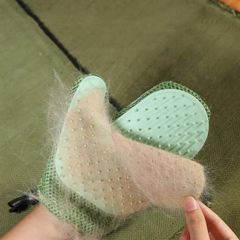 Silicone Massage Gloves and Pet Hair Removal